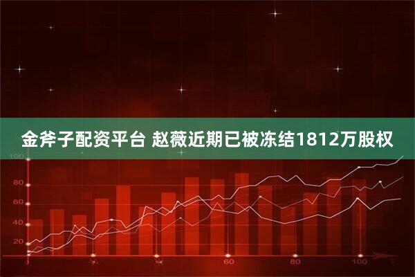 金斧子配资平台 赵薇近期已被冻结1812万股权